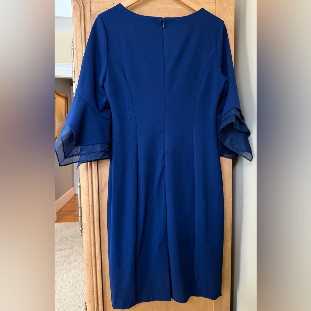 Adrianna Papell Flutter Sleeve Dress - Ladies 12 - Picture 2 of 3
